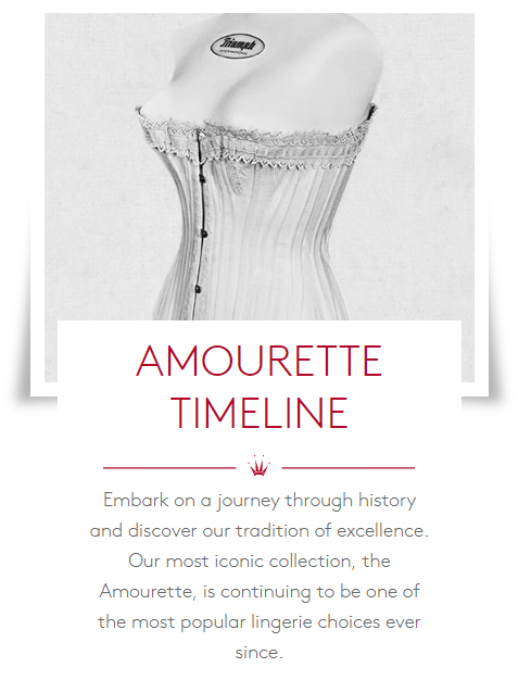 WORLD OF TRIUMPH Amourette Timeline History