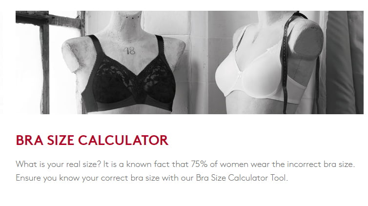 sport bra size calculator